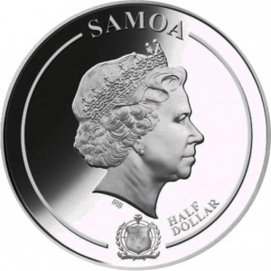 Аверс монеты Самоа, ½ доллара, 2020, Гарри Поттер