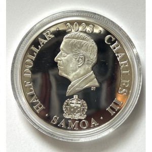 Аверс монеты Самоа, ½ доллара, 2023, История НАСА - Индевор