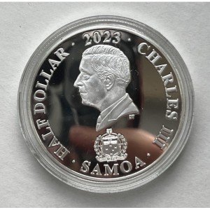 Аверс монеты Самоа, ½ доллара, 2023, История НАСА - Пионер 1