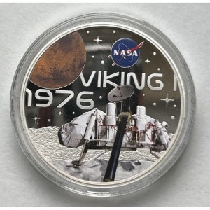 Реверс монеты Самоа, ½ доллара, 2023, История НАСА - Викинг 1