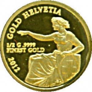 Реверс монеты Самоа, 1 доллар, 2012, Золотая Гельвеция