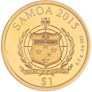 Аверс монеты Самоа, 1 доллар, 2015, Карнавал в Рио