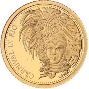 Реверс монеты Самоа, 1 доллар, 2015, Карнавал в Рио