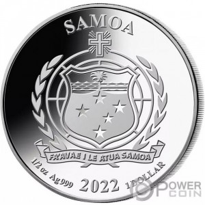 Аверс монеты Самоа, 1 доллар, 2022, Лига справедливости - Зеленый фонарь
