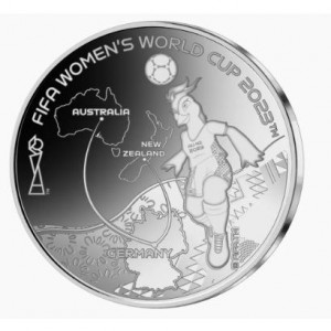 Реверс монеты Самоа, 1 доллар, 2023, Чемпионат мира по футболу среди женщин 2023