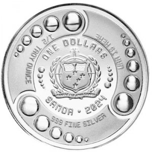 Аверс монеты Самоа, 1 доллар, 2024, Чужой - Альфа-Удар