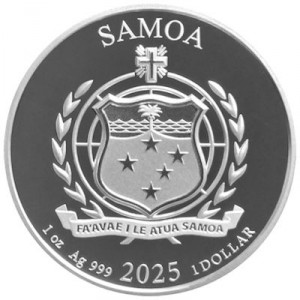 Аверс монеты Самоа, 1 доллар, 2025, Беркут