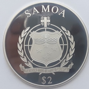 Аверс монеты Самоа, 2 доллара, 2015, Горх Фок