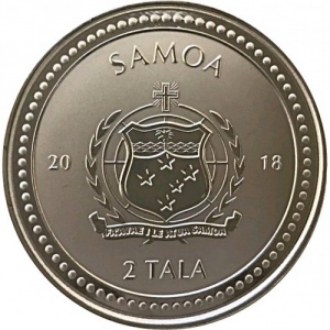 Аверс монеты Самоа, 2 тала, 2018, Морской конек