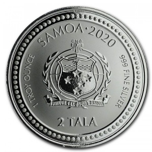 Аверс монеты Самоа, 2 тала, 2020, Эмблема рода Висконти