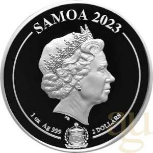 Аверс монеты Самоа, 2 доллара, 2023, Беркут