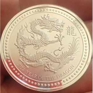 Реверс монеты Самоа, 5 тала, 2024, Китайский гороскоп - год дракона
