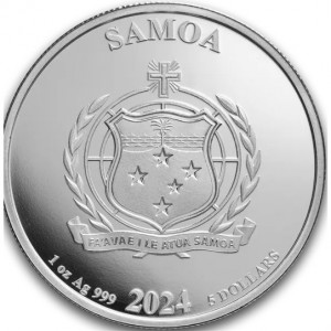 Аверс монеты Самоа, 5 долларов, 2024, Комиксы - Джокер