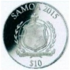 Аверс монеты Самоа, 10 тала, 2015, 200 лет со дня рождения Отто фон Бисмарка