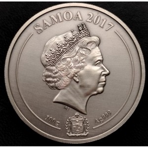 Аверс монеты Самоа, 10 долларов, 2017, Собор Святого Павла