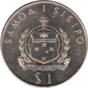 Аверс монеты Самоа, 1 тала, 1974, Х Игры Содружества