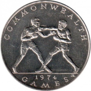 Реверс монеты Самоа, 1 тала, 1974, Х Игры Содружества