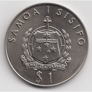 Аверс монеты Самоа, 1 тала, 1984, XXIII летние Олимпийские Игры, Лос-Анджелес 1984