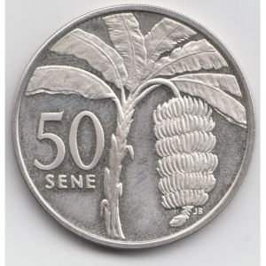 Реверс монеты Самоа, 50 сене, 1974