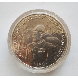 Реверс монеты Самоа, 10 тала, 1980, Вильгельм Зольф
