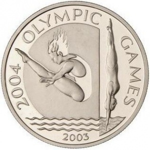 Реверс монеты Самоа, 10 тала, 2003, XXVIII летние Олимпийские Игры, Афины 2004