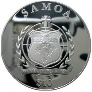 Аверс монеты Самоа, 10 тала, 2009, Десять заповедей - II