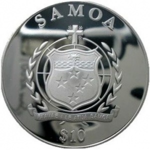 Аверс монеты Самоа, 10 тала, 2009, Десять заповедей - IV