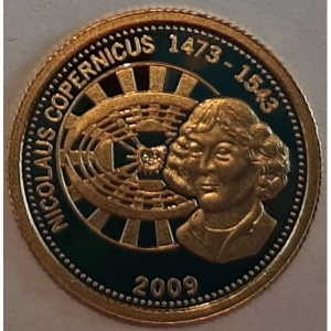 Реверс монеты Самоа, 10 тала, 2009, Николай Коперник