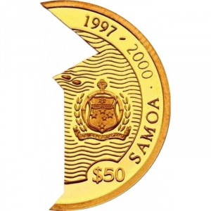 Аверс монеты Самоа, 50 тала, 1997, Времена меняются /Tempora Mutantur/