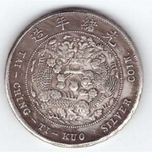 Реверс монеты Китай - Империя, 1 доллар, 1908