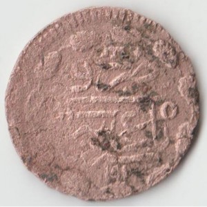 Аверс монеты Крымское ханство, 1 деньга, 1777