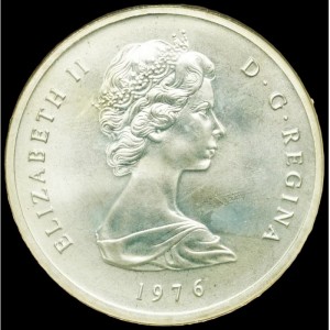 Аверс монеты Тёркс и Кайкос, 20 крон, 1976, 200 лет Соединенным Штатам Америки