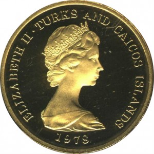 Аверс монеты Тёркс и Кайкос, 100 крон, 1978, Игры Содружества 1978