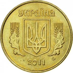 Аверс монеты Украина, 10 копеек, 2001-2016