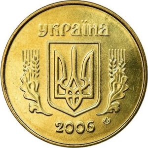 Аверс монеты Украина, 25 копеек, 2001-2016