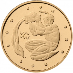 Реверс монеты Украина, 2 гривны, 2007, Знаки зодиака - Водолей