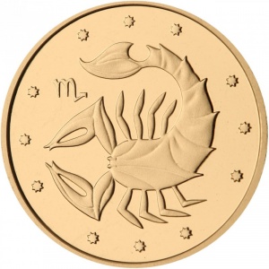Реверс монеты Украина, 2 гривны, 2007, Знаки зодиака - Скорпион