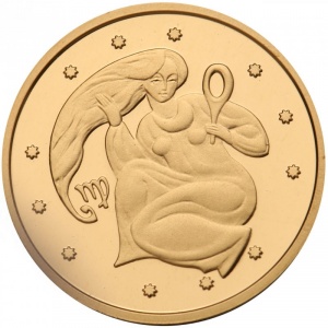 Реверс монеты Украина, 2 гривны, 2008, Знаки зодиака - Дева