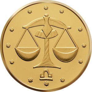 Реверс монеты Украина, 2 гривны, 2008, Знаки зодиака - Весы