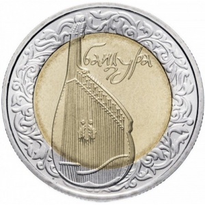 Реверс монеты Украина, 5 гривен, 2003, Народные музыкальные инструменты - Бандура
