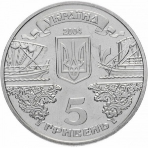 Аверс монеты Украина, 5 гривен, 2004, 2500 лет городу Балаклава