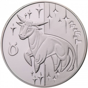 Реверс монеты Украина, 5 гривен, 2006, Знаки зодиака - Телец