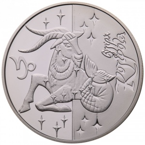 Реверс монеты Украина, 5 гривен, 2007, Знаки зодиака - Козерог