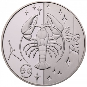 Реверс монеты Украина, 5 гривен, 2008, Знаки зодиака - Рак