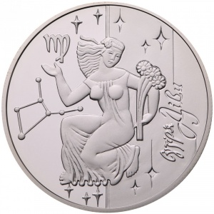 Реверс монеты Украина, 5 гривен, 2008, Знаки зодиака - Дева