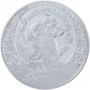 Реверс монеты Украина, 10 гривен, 2012, Украинская лирическая песня
