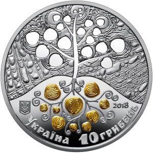 Аверс монеты Украина, 10 гривен, 2018, Копание картошки