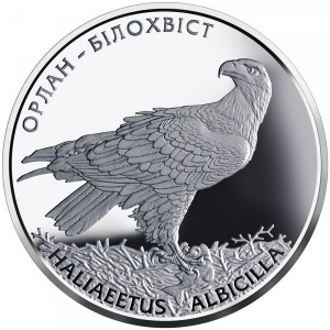 Реверс монеты Украина, 10 гривен, 2019, Орлан-белохвост