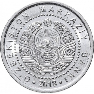 Аверс монеты Узбекистан, 200 сумов, 2018
