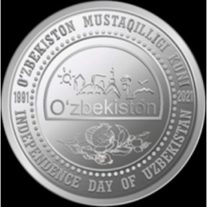 Аверс монеты Узбекистан, 50.000 сумов, 2021, 30 лет Независимости /O`zbekiston/